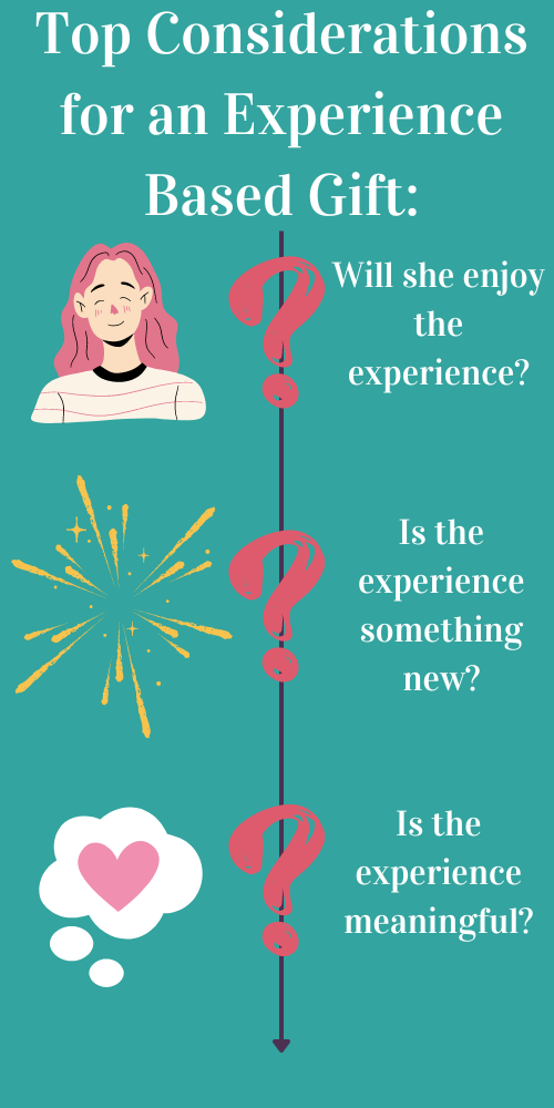 Experience Gift Considerations Infographic